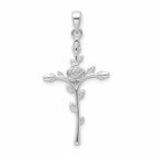 Silber 925 Rosenkreuz Anhänger „Via Rosa“