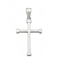 Sterling Silver 925 Minimalist Unisex Cross Pendant "Fidelis"