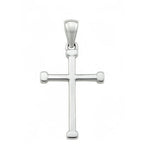 Sterling Silver 925 Minimalist Unisex Cross Pendant "Fidelis"