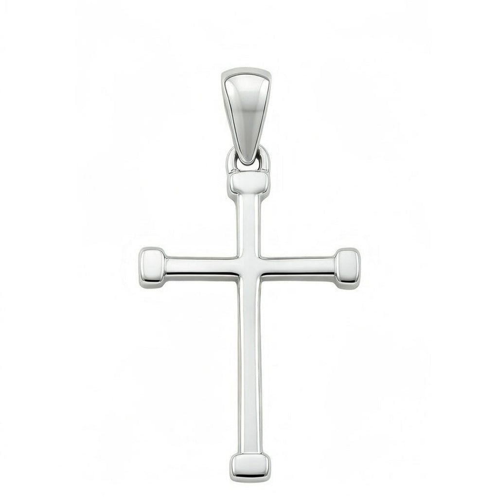 Sterling Silver 925 Minimalist Unisex Cross Pendant "Fidelis"