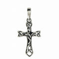 Sterling Silver 925 Unisex Celtic Knot Cross Filigree Pendant "Gael"