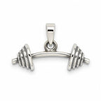 Sterling Silver 925 Dumbbell Barbell Pendant "Victor"