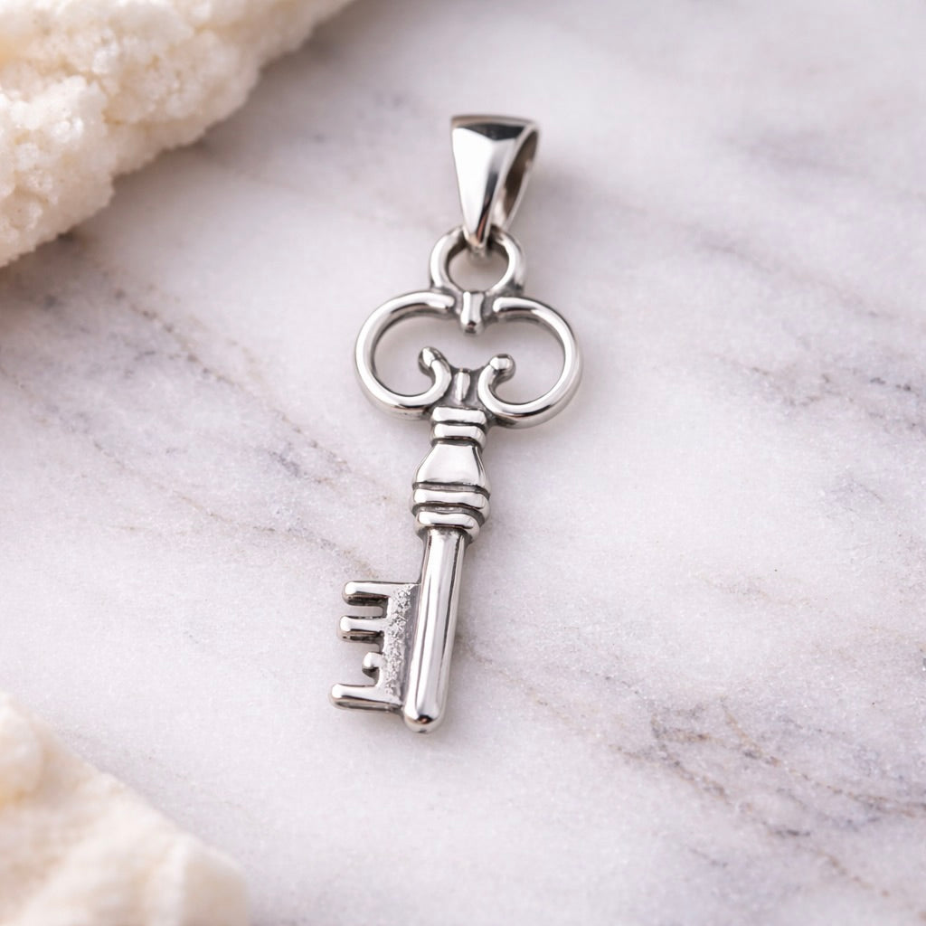 Sterling Silver 925 Key Pendant "Renewal"