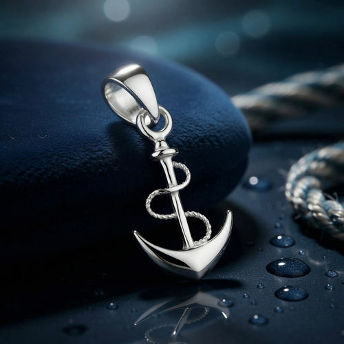 Sterling Silver 925 Anchor Pendant "Harbour"