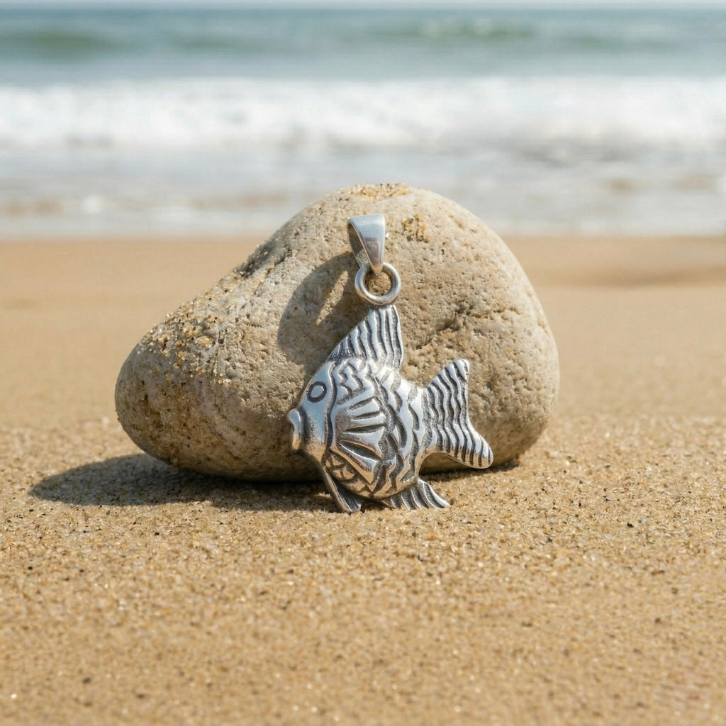 Sterling Silver 925 Fish Pendant "Gorgonian"