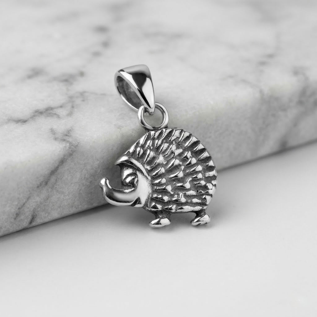 Sterling Silver 925 Hedgehog Pendant "Urchin"