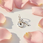Sterling Silver 925 Heart Lock Key Pendant "Soulmate"