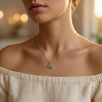 Sterling Silver 925 Drama Mask Pendant "Thalia and Melpo"
