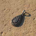 Sterling Silver 925 Oxidised Pendant "Lattice"