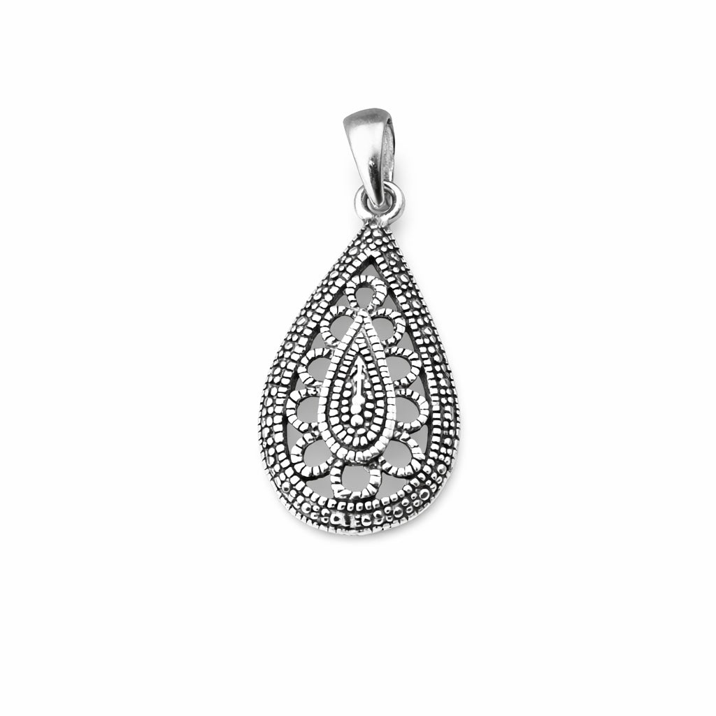 Sterling Silver 925 Oxidised Pendant "Lattice"