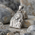 Sterling Silver 925 Pendant "Madonna and Child"