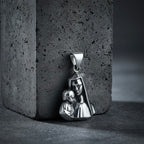 Sterling Silver 925 Virgin Mary and Child Pendant "Sacred Love"