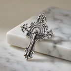 Sterling Silver 925 Cross Crucifix Pendant "INRI"