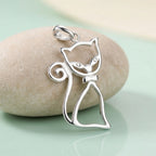 Sterling Silver 925 Cat Pendant "Felix"