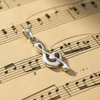 Sterling Silver 925 Treble Clef Pendant “Melody”