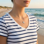 Sterling Silver 925 Heart Cross Anchor Pendant “Camargue”