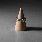 Sterling Silver 925 Chain Link Band Ring "Cadena"