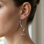 Sterling Silver 925 Spiral Threader Earrings "Twirl Twist"