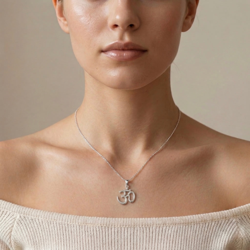 Sterling Silver 925 Om Pendant "Sacred Sound"