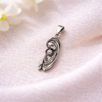Sterling Silver 925 Virgin Mary Pendant "Mary and Child"