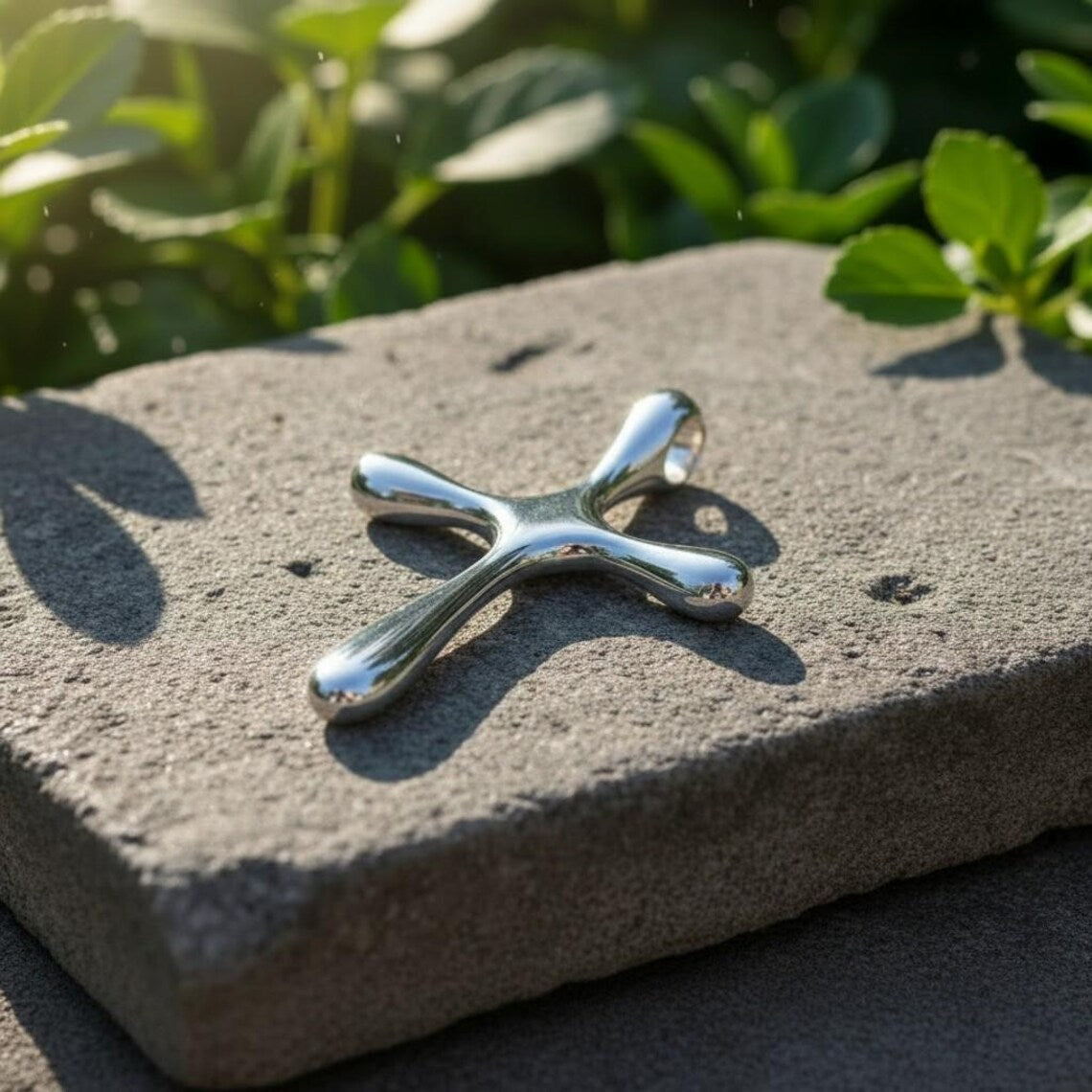 Kreuzanhänger aus Sterlingsilber 925 „Pure Lines“