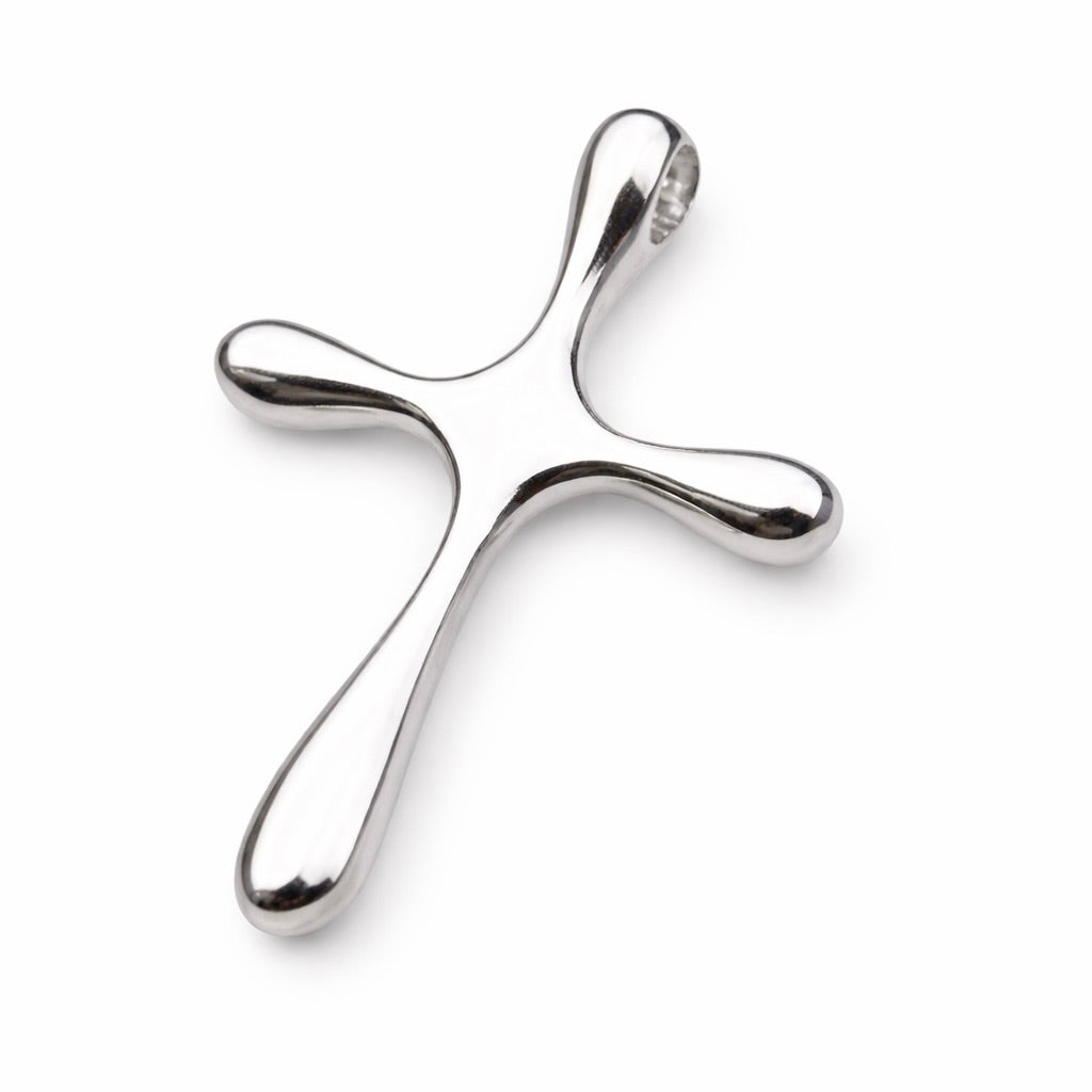 Sterling Silver 925 Cross Pendant "Pure Lines"