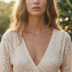 Sterling Silver 925 Minimalist Cross Pendant “Pure Faith”