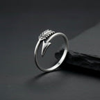 Sterling Silver 925 Arrow Wrap Ring Adjustable Sizes "Macan"