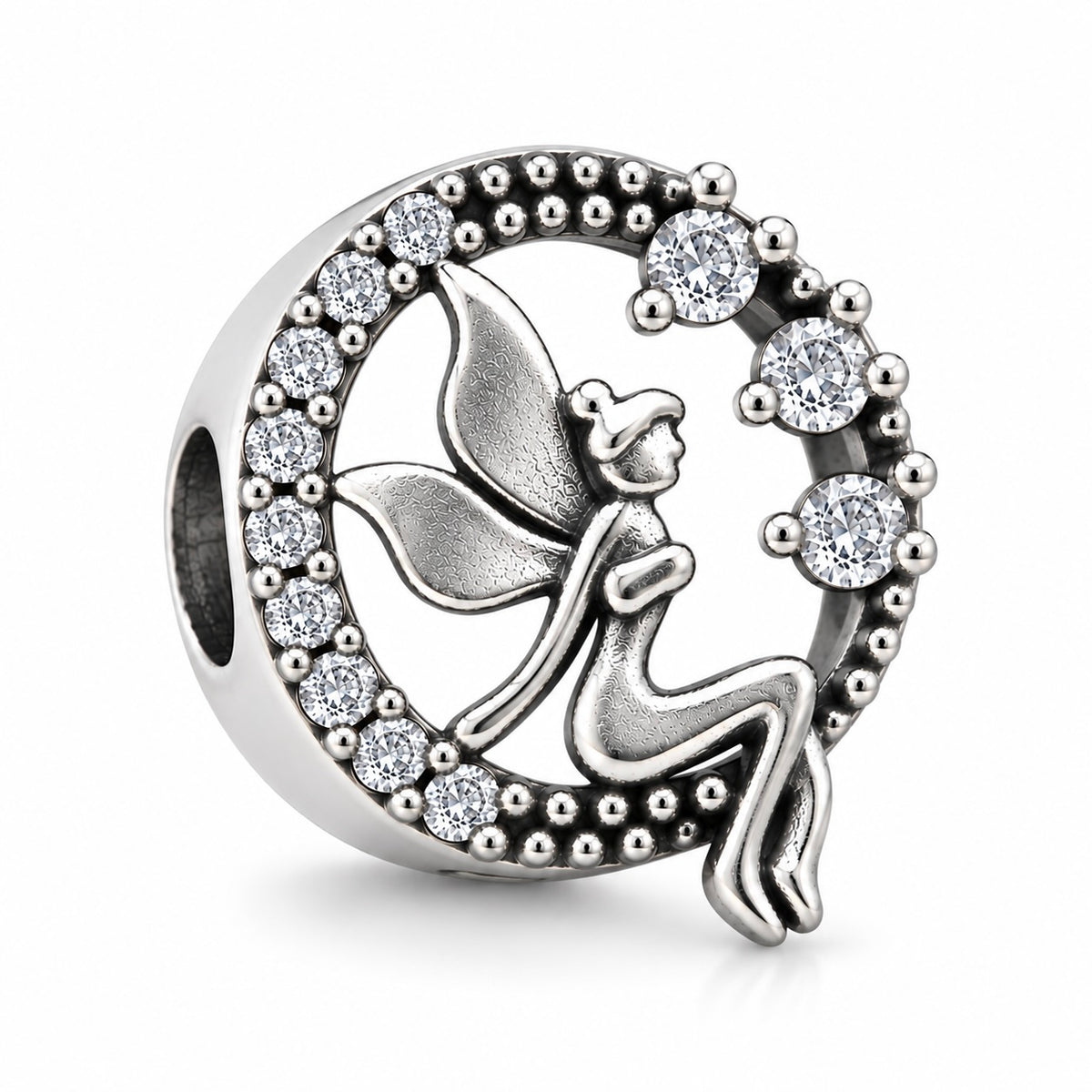 Sterling Silver 925 Sparkling Bracelet Bead Charm "Pixie"