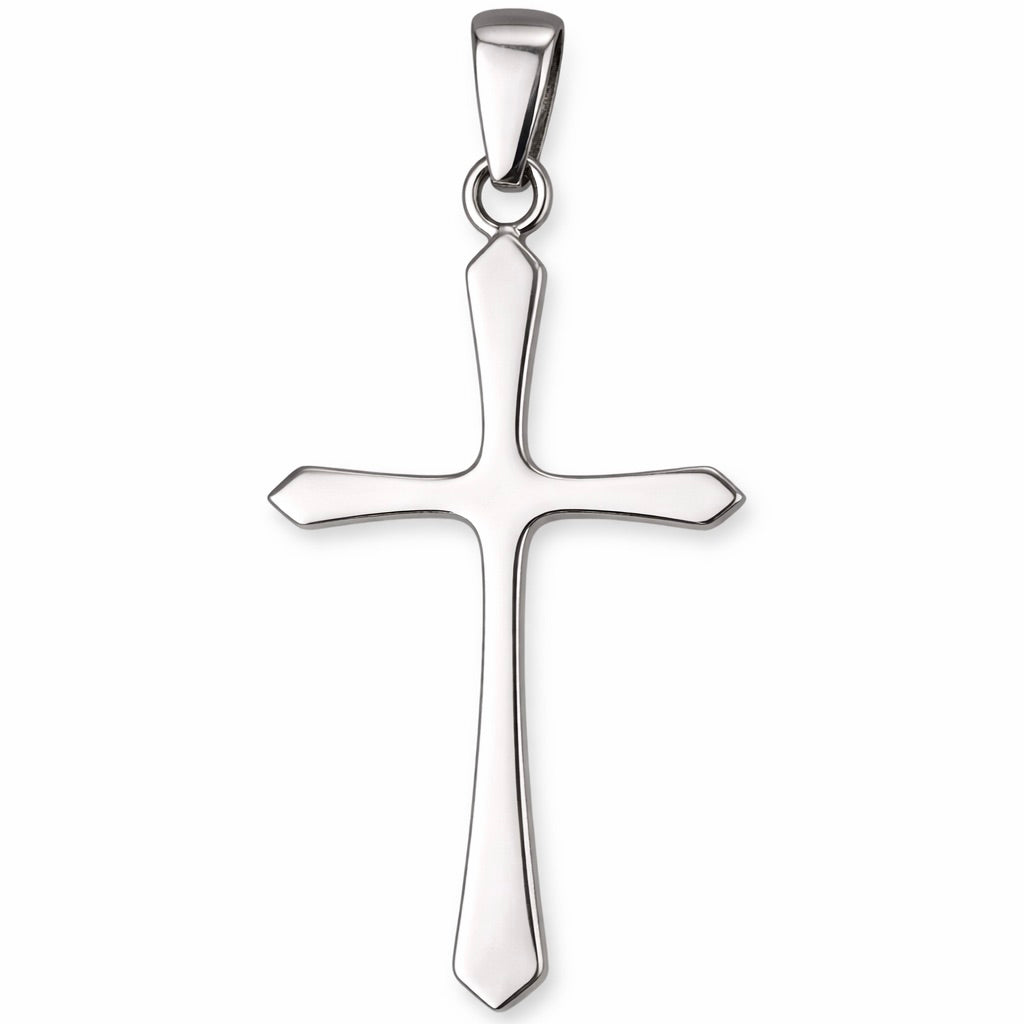Sterling Silver 925 Cross Pendant "Simple Grace"