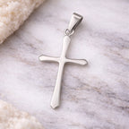 Sterling Silver 925 Cross Pendant "Simple Grace"