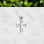 Sterlingsilber 925 durchbrochener Kreuzanhänger „Airy“