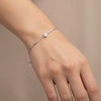Armband aus Sterlingsilber 925 mit Zirkonia-Solitär „Gemma“