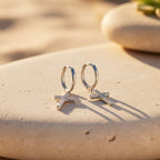 Ohrringe Creolen 925 Sterling Silber Zirkonia „Faith“
