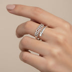 Sterling Silver 925 Mama Wrap Adjustable Ring "Mia"