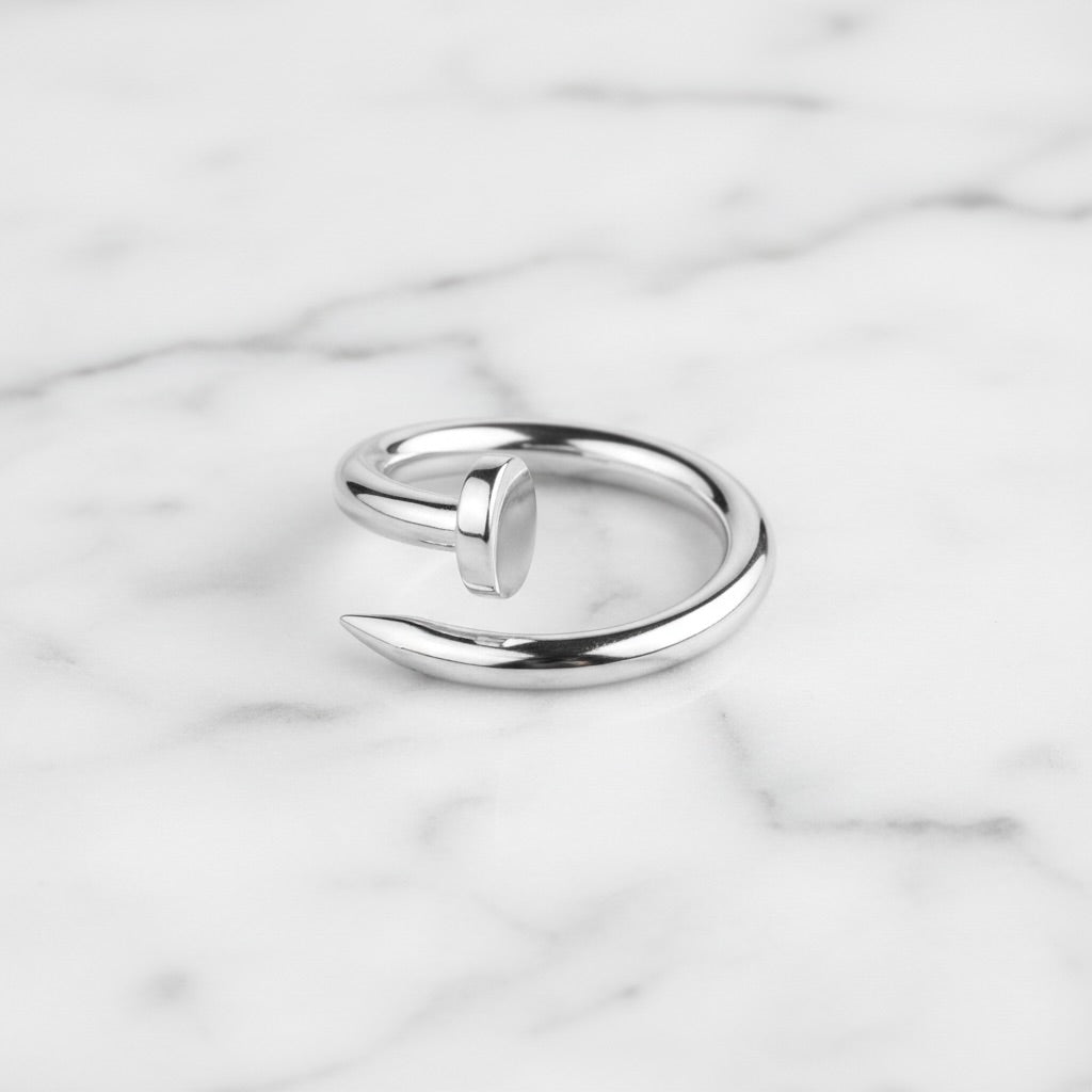 Sterling Silver 925 Nail Wrap Ring "Oryx"