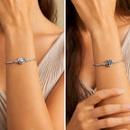 Charm Bracelet Sterling Silver 925 Snake Chain Bracelet "Tuana"