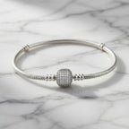 Charm Bracelet Sterling Silver 925 Snake Chain Bracelet "Zara"
