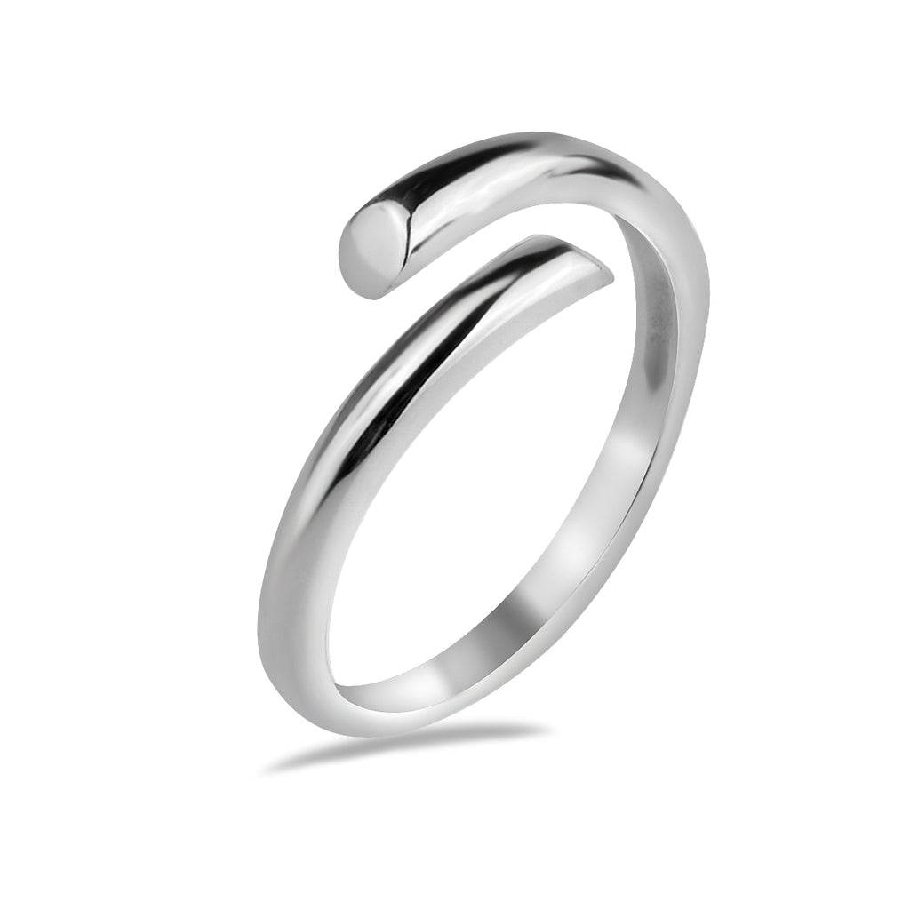 Sterling Silber 925 Minimalistischer offener Ring „Essentials“