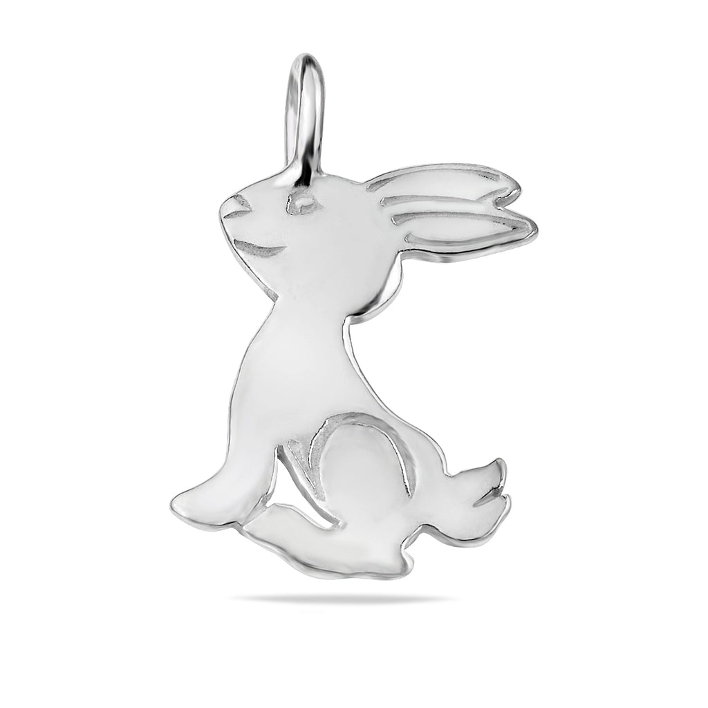 925er Sterling-Silber Hasen-Anhänger „Lapin“