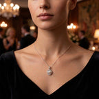 Sterling Silver 925 Freshwater Pearl Pendant “Twisted Grace”