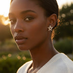 Sterling Silver 925 Double Star Earrings "Stellar"