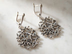 Sterling Silver 925 Dangle Drop Earrings “Sea Coral”