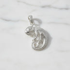 Sterling Silver 925 CZ Chameleon Pendant "Ziggy"