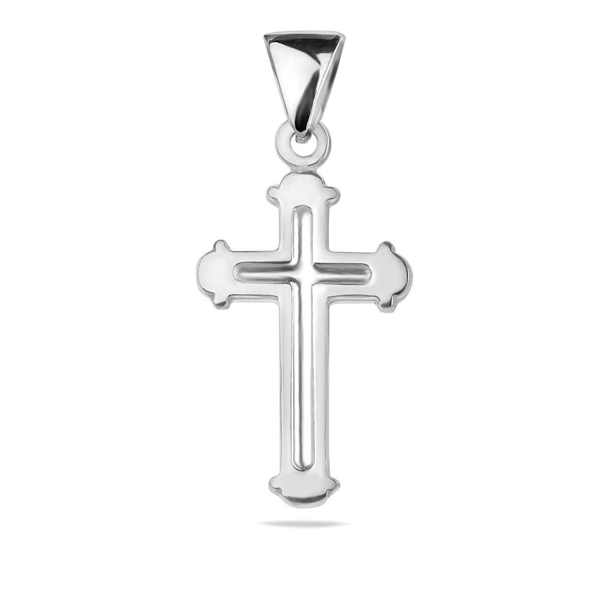 Sterling Silver 925 Petite Cross Pendant "Fidele"