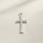 Sterling Silver 925 Pendant Cross "Floral Faith"