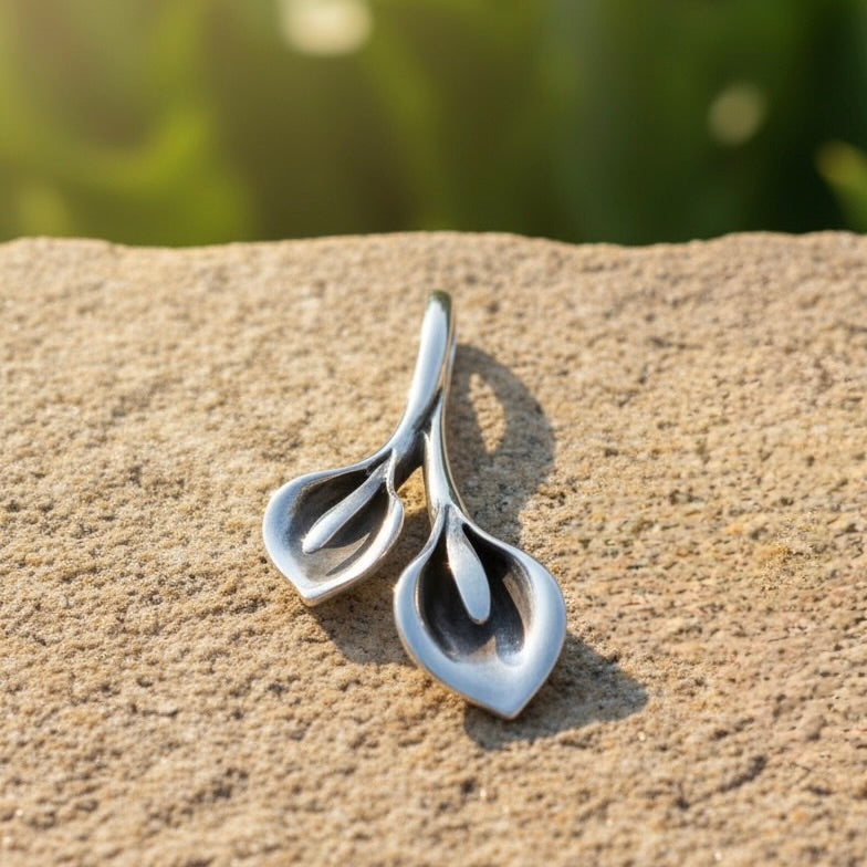Anhänger aus Sterlingsilber 925 mit Calla-Lilie „Zante“