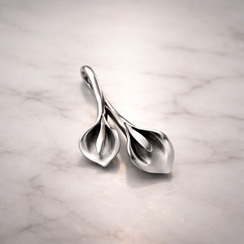 Sterling Silver 925 Calla Lily Pendant “Zante”