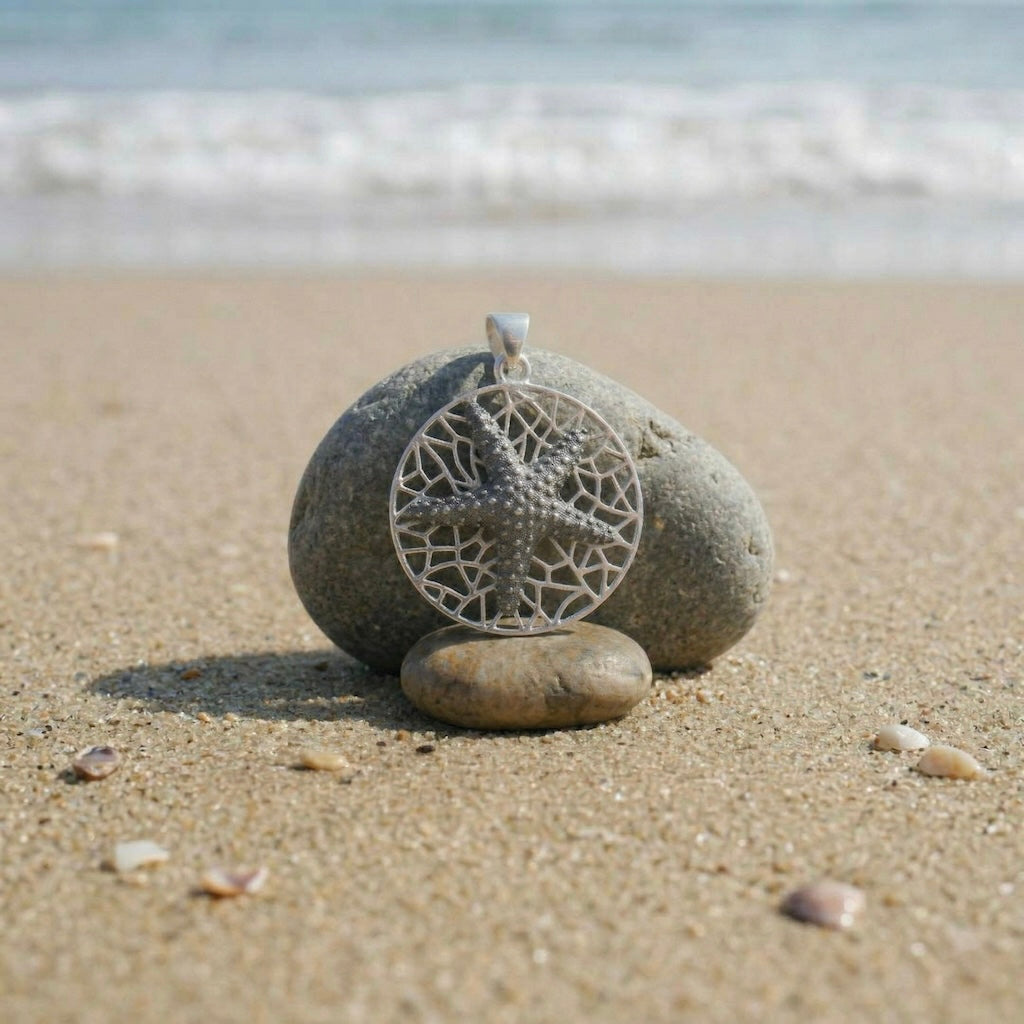 Sterling Silver 925 Starfish Pendant “Sea Breeze”