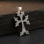 Sterling Silver 925 Ornate Oxidised Cross Pendant “Celtic Grace”